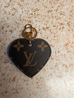Brown Monogram Keychain